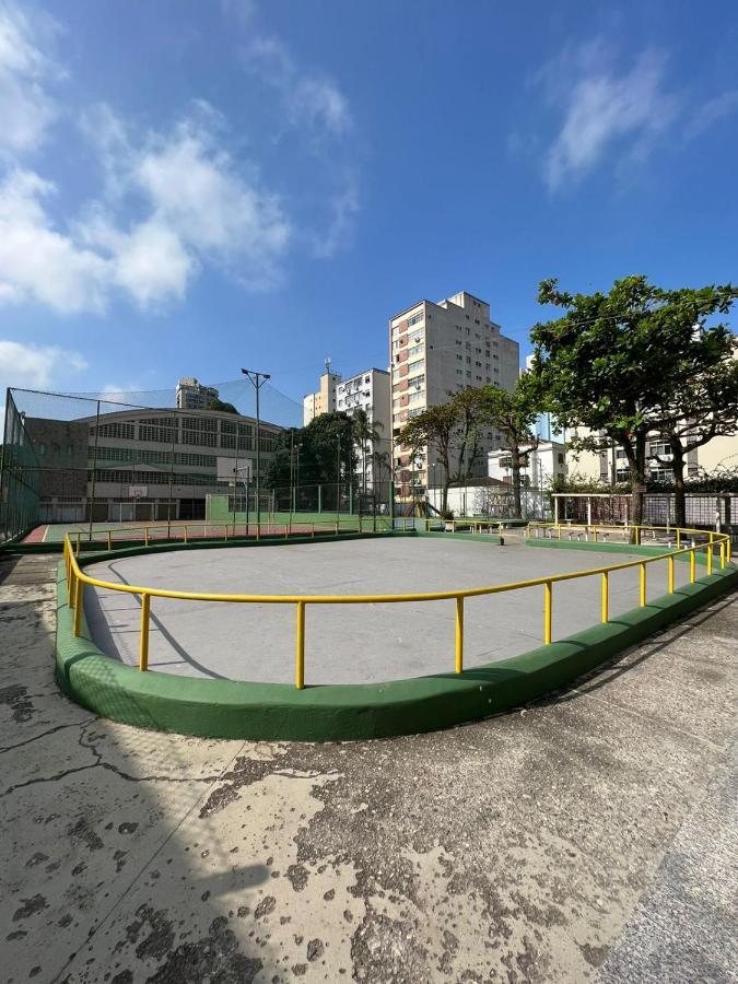 Lindo Apartamento Em Frente A Praia - Santos Apartment Bagian luar foto